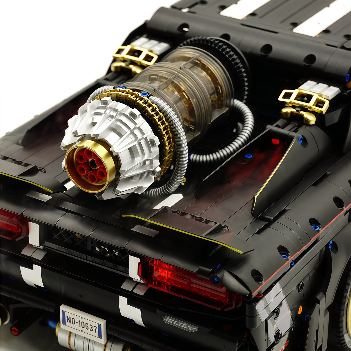 Trilumity Motorized Building Block Set: 1: 8 Dodge Challenger with Remote Control (3751-Piece)