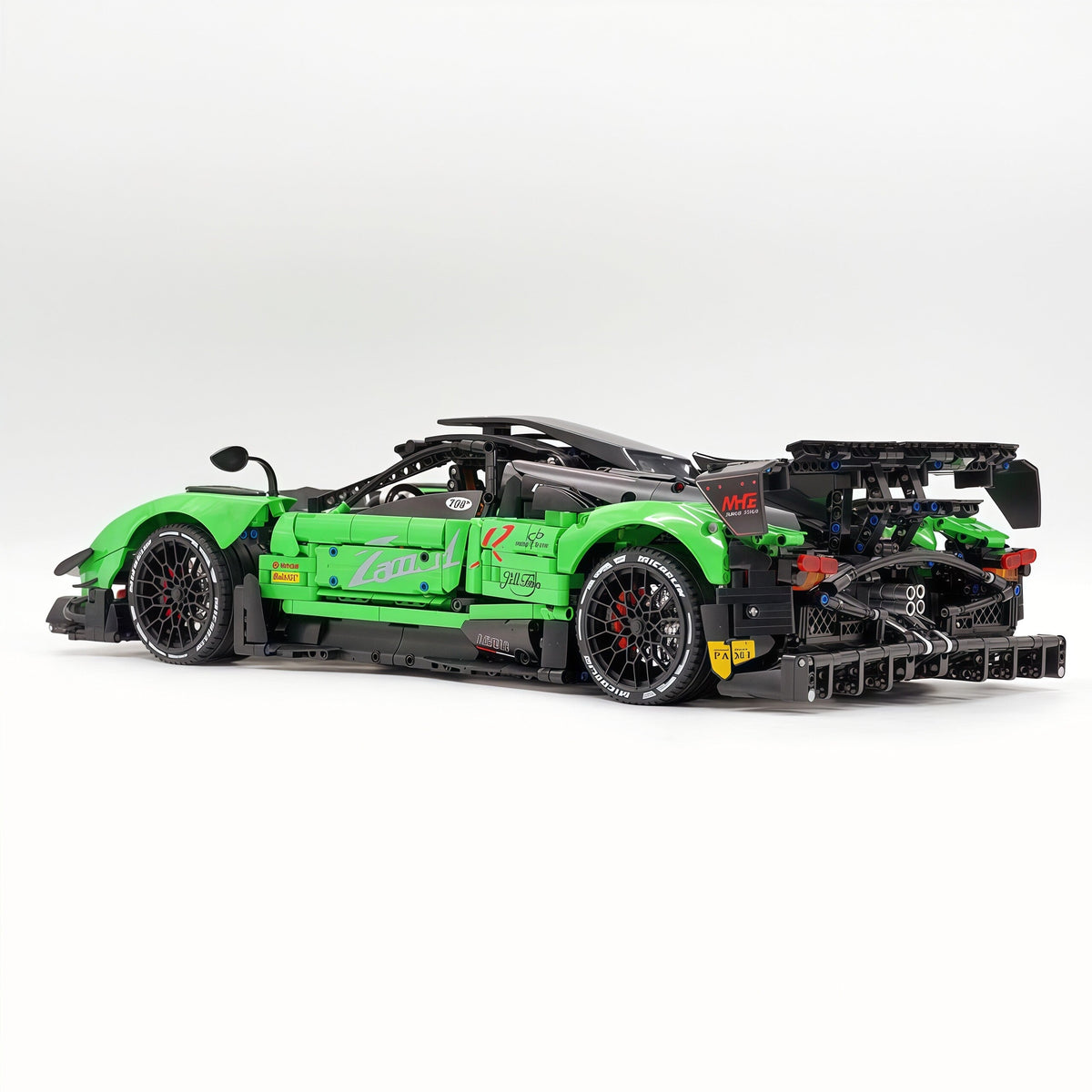 Trilumity Building Block Set: 1:8 Pagani Zonda R | Pearl Green Paint Italian Hypercar (3300+-Piece)