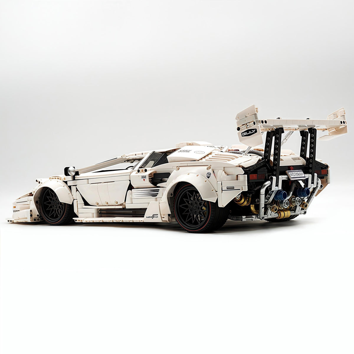 Trilumity Building Block Set: 1:8 Lamborghini Countach Lp5000 Building Set (3970+-Piece)