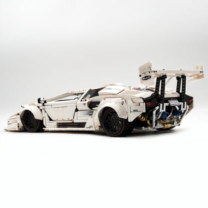 Trilumity Building Block Set: 1:8 Lamborghini Countach Lp5000 Building Set (3970+-Piece)