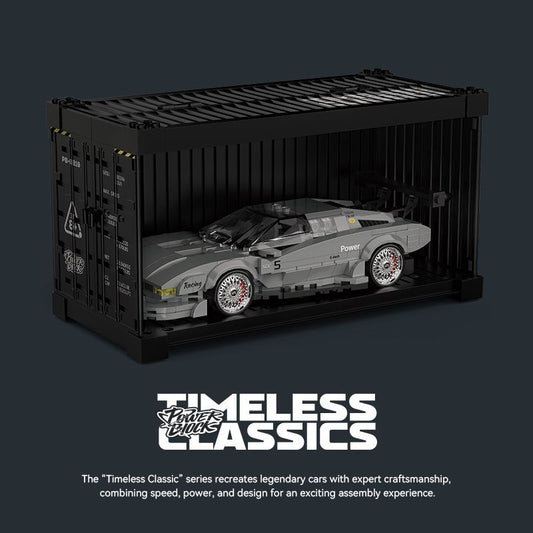 Trilumity Building Block Set: 1: 24 BMW M1 with Container Display Case (368-Piece)