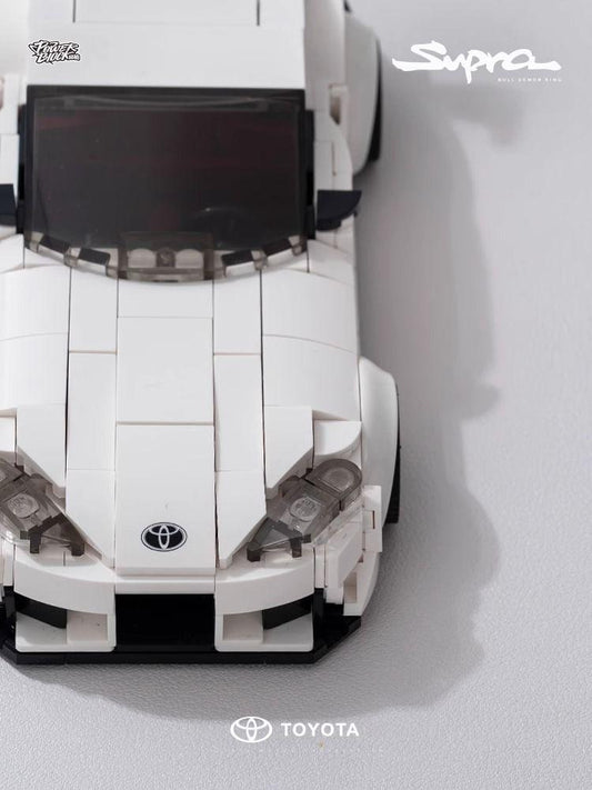 Trilumity Building Block Set: 1: 24 Toyota Supra Mk5 with Container Display Case (368-Piece)