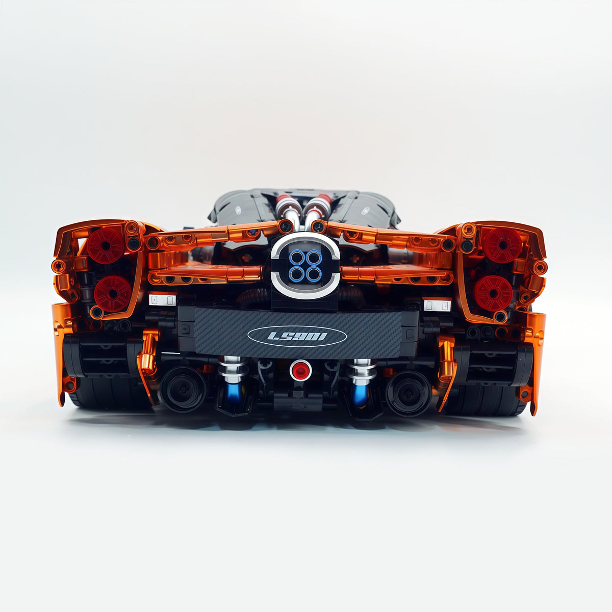 Trilumity Building Block Set: 1:8 The Ultimate Pagani Utopia Supercar | Customized Orange Gold V12 Italian Exotic (3314Piece)