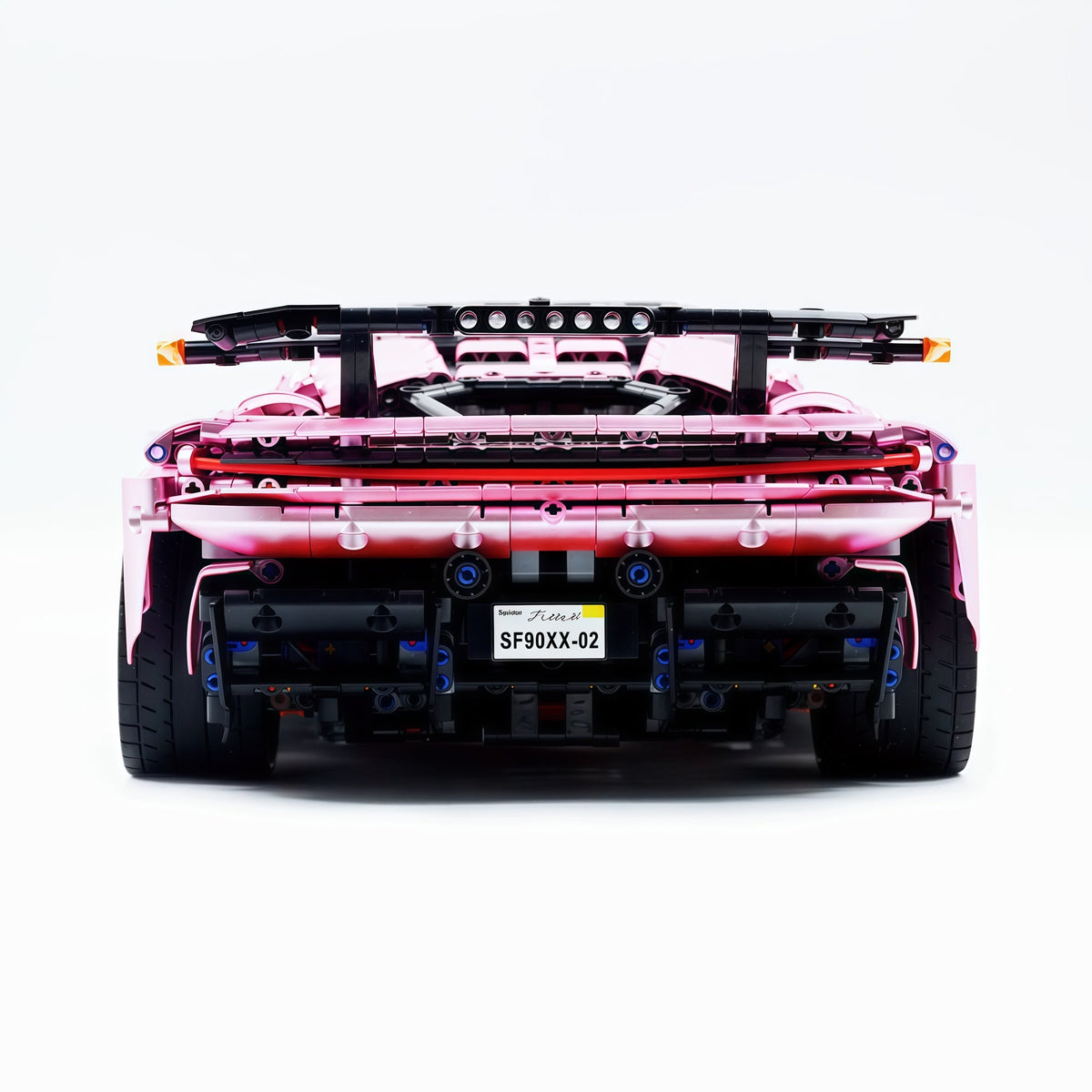 Trilumity Motorized Building Block Set: 1:8 Xx Track Hybrid Pink Plating Limited Color, The Ultimate Supercar, More Than 12 Features