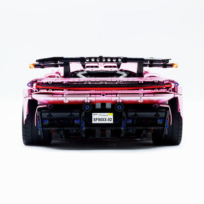 Trilumity Motorized Building Block Set: 1:8 Xx Track Hybrid Pink Plating Limited Color, The Ultimate Supercar, More Than 12 Features