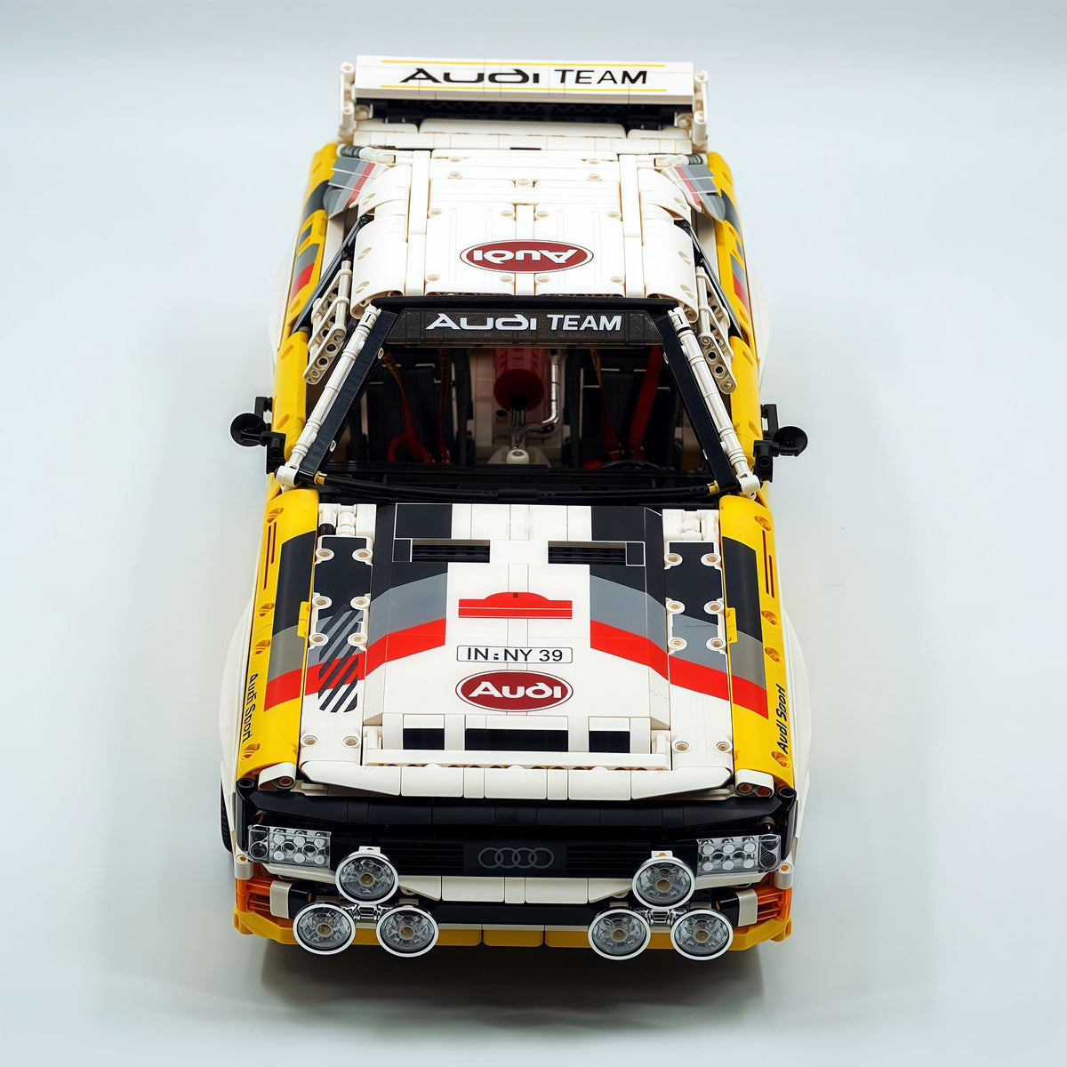 Trilumity Building Block Set: 1: 8 Audi Rally Quattro S1 Group B 1984, Genuine Authorization (3887+Piece)