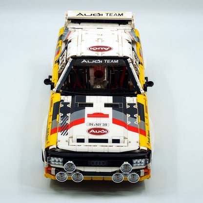 Trilumity Building Block Set: 1: 8 Audi Rally Quattro S1 Group B 1984, Genuine Authorization (3887+Piece)