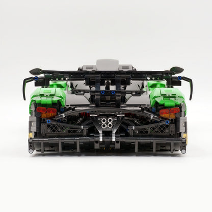 Trilumity Building Block Set: 1:8 Pagani Zonda R | Pearl Green Paint Italian Hypercar (3300+-Piece)
