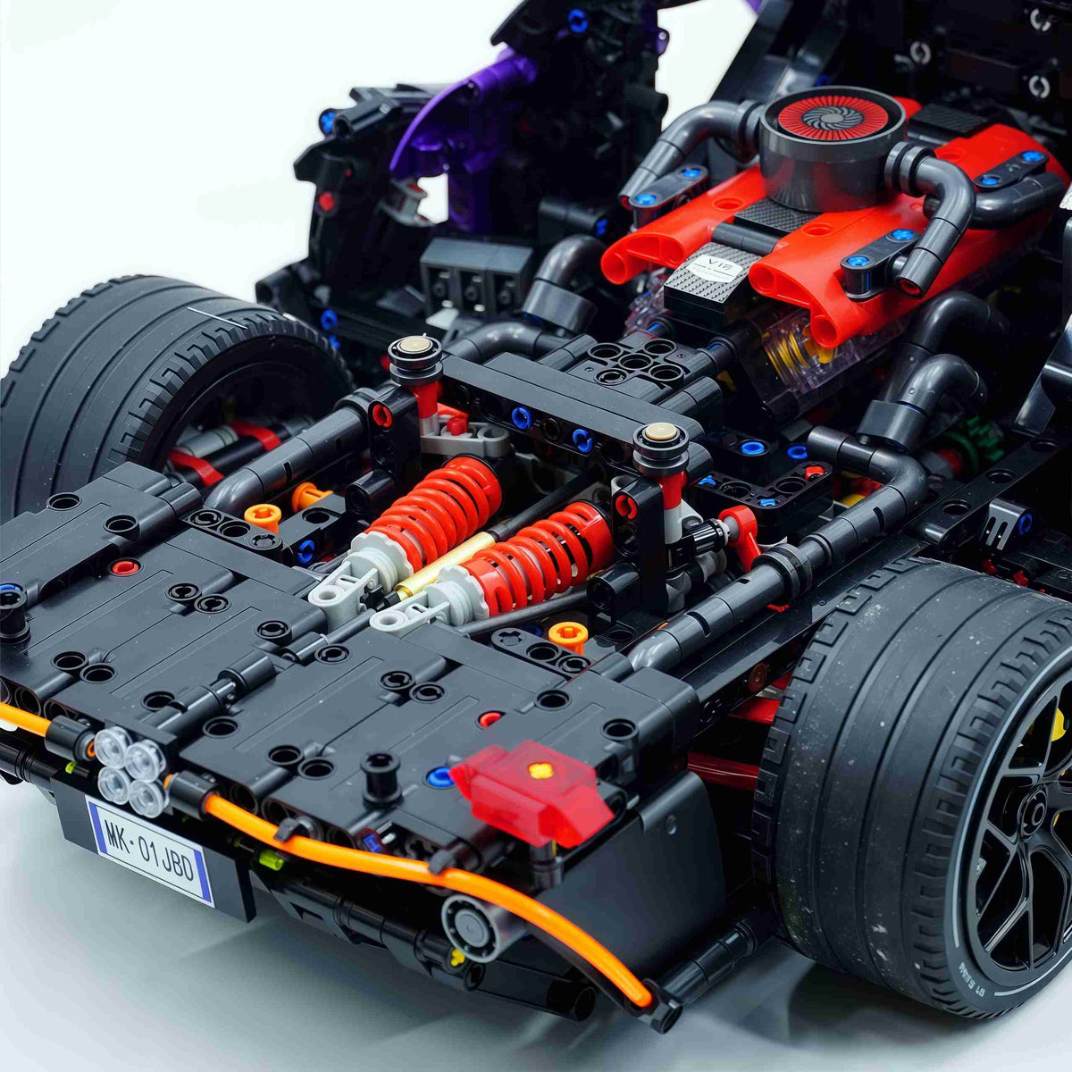 Trilumity Building Block Set: 1: 8 The Ultimate Italian Track-Only V12 Hypercar, Amethyst Limited Edition (4100+Piece)