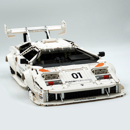 Trilumity Building Block Set: 1:8 Lamborghini Countach Lp5000 Building Set (3970+-Piece)