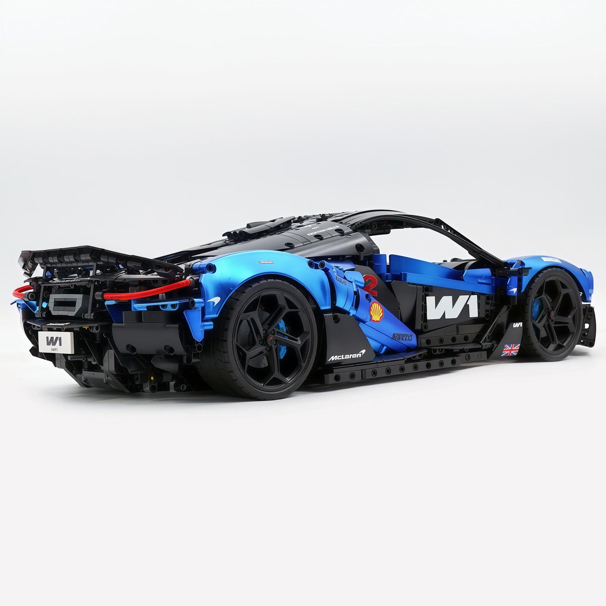 Trilumity Motorized Building Block Set: 1:8 The Ultimate British Woking Hypercar | Electric Sapphire Blue Custom Edition | Shipped in Original Gift