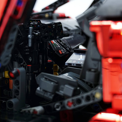 Trilumity Building Block Set: 1: 8 The Ultimate Italian Track-Only V12 Hypercar, Mirror Red Plated Limited Edition (4100+Piece)