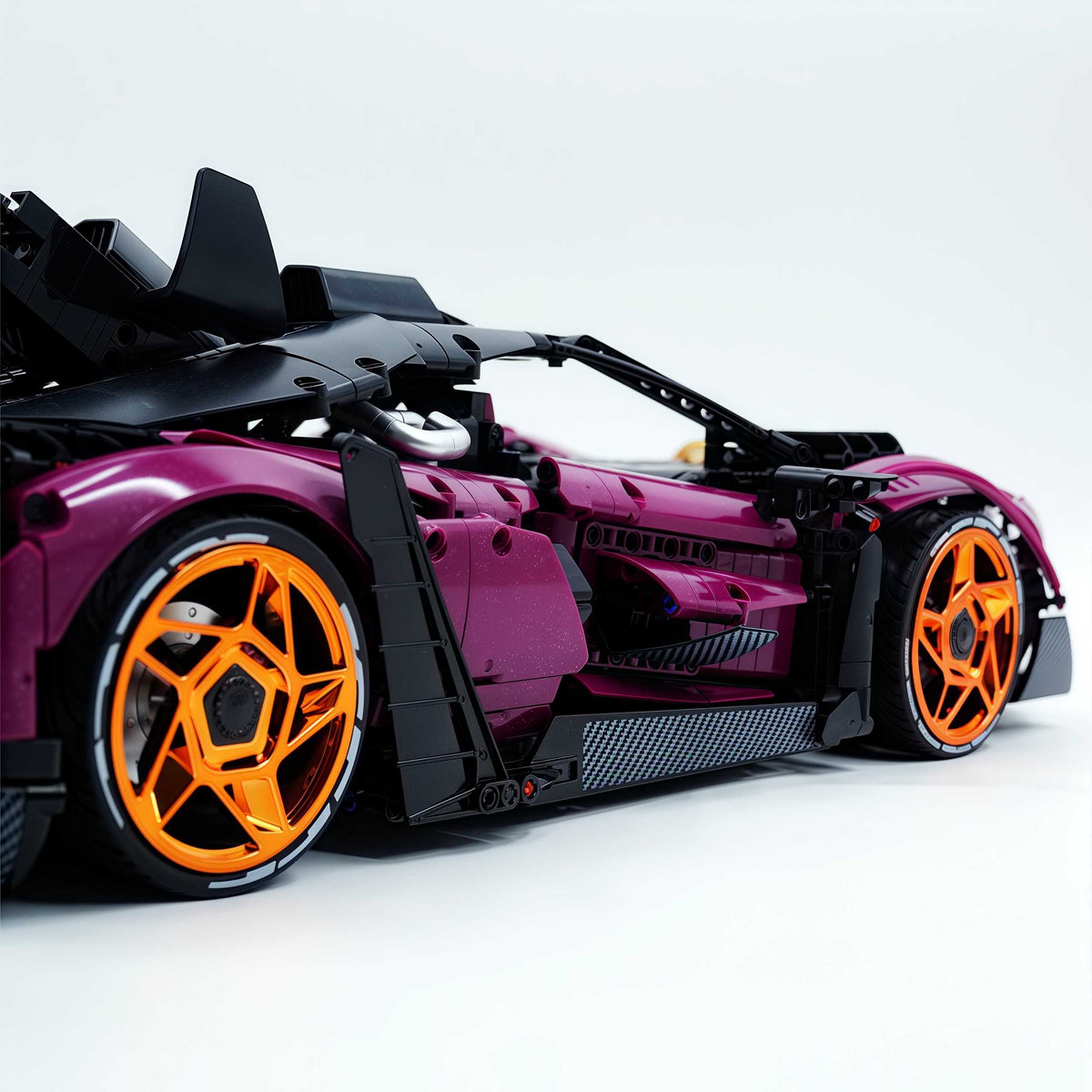 Trilumity Motorized Building Block Set: The Ultimate Turbocharged Italian Bull Jota V12 Hypercar (3950-Piece)