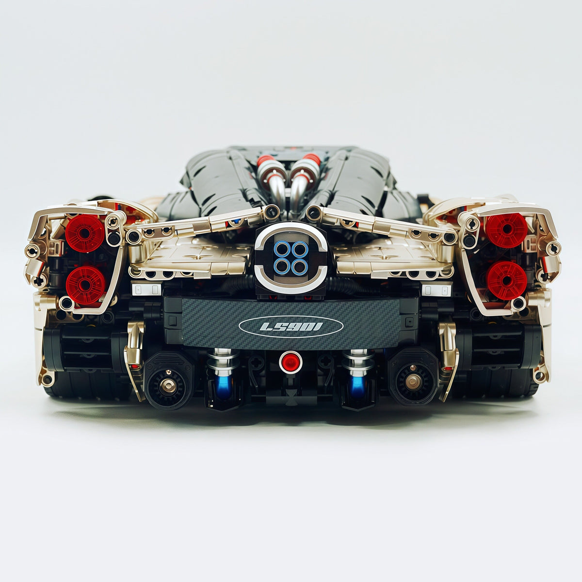 Trilumity Building Block Set: 1:8 The Ultimate Pagani Utopia Supercar | Limited Edition Champagne Gold V12 Italian Exotic (3314Piece)