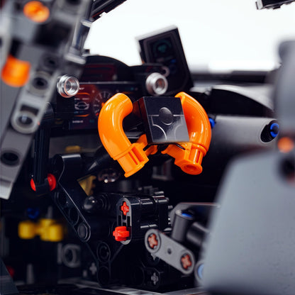 Trilumity Motorized Building Block Set: 1:8 McLaren Senna Black Knight Hypercar Limited Edition (3803-Piece)