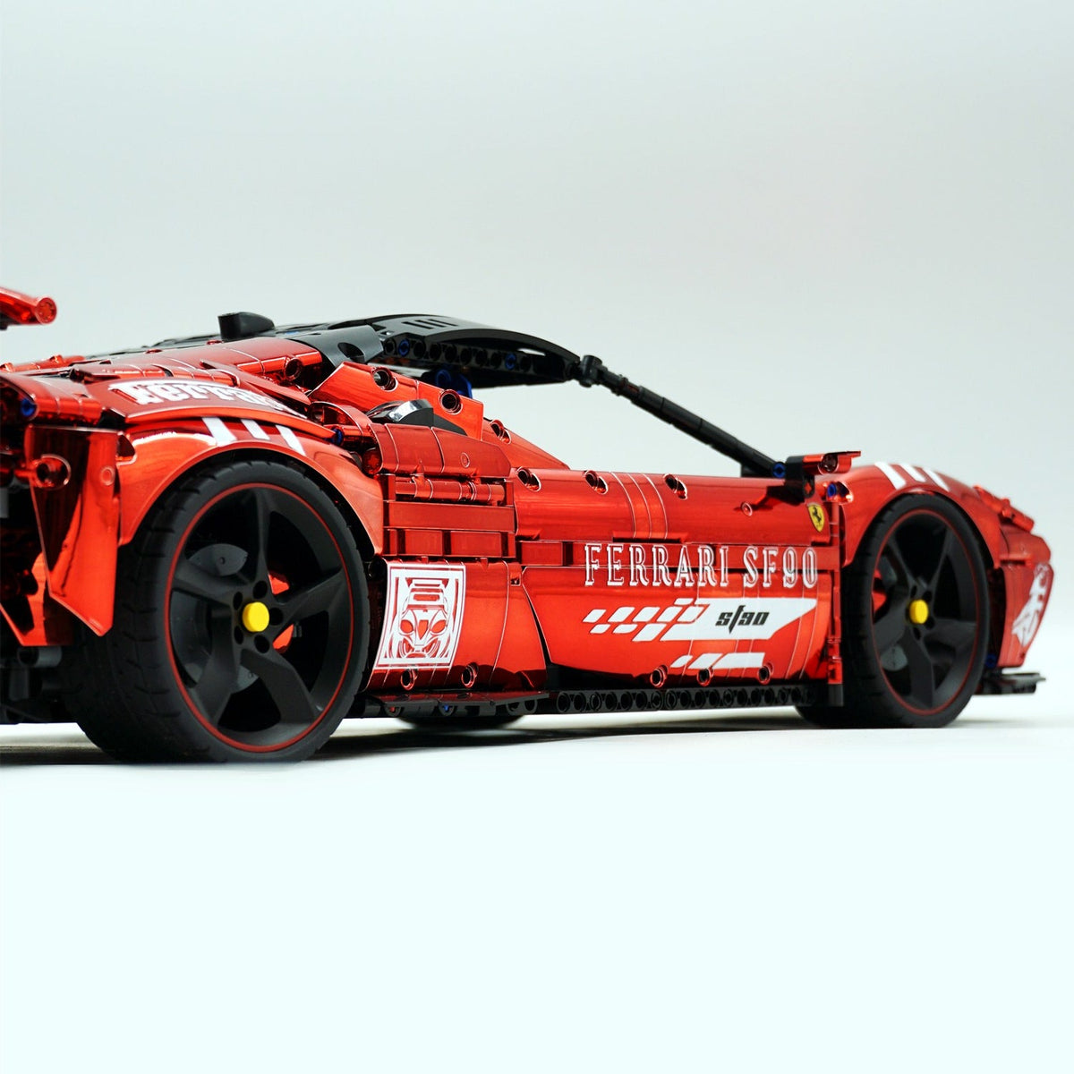 Trilumity Motorized Building Block Set: 1:8 Xx Track Hybrid Red Plating Limited Color, The Ultimate Supercar, More Than 12 Features