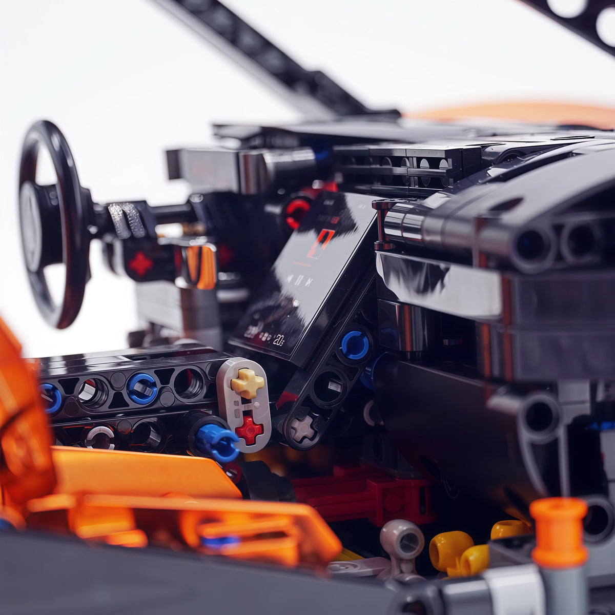 Trilumity Motorized Building Block Set: 1:8 The Ultimate British Woking Hypercar | Orange-Gold Custom Edition | Shipped in Original Gift Box