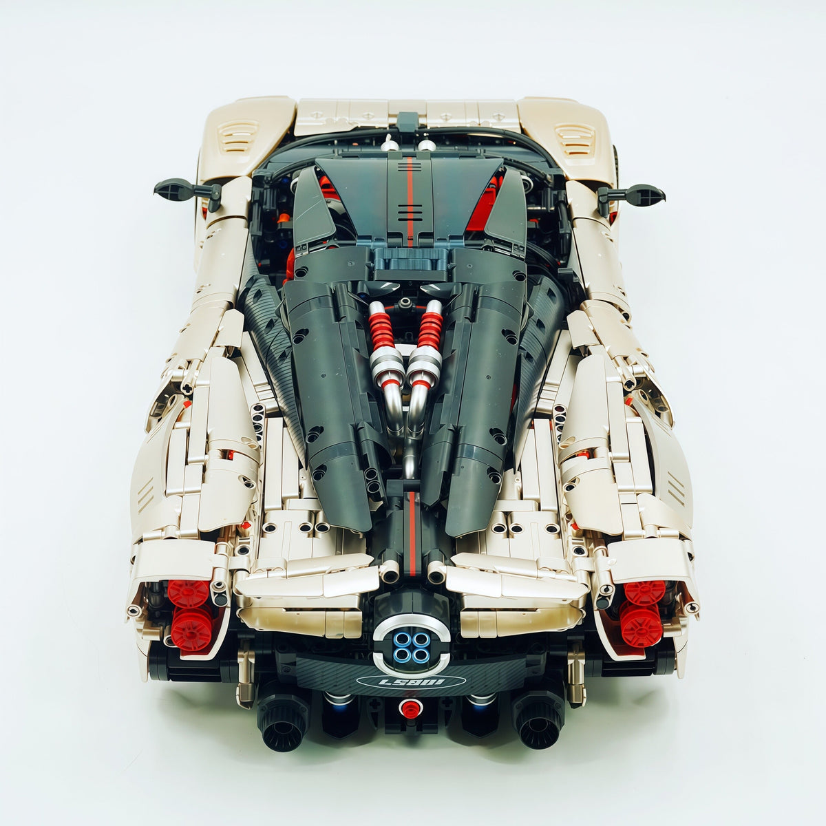 Trilumity Building Block Set: 1:8 The Ultimate Pagani Utopia Supercar | Limited Edition Champagne Gold V12 Italian Exotic (3314Piece)