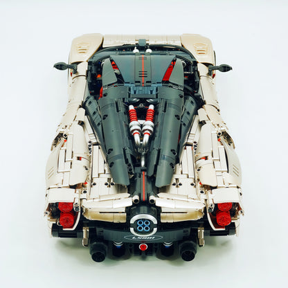 Trilumity Building Block Set: 1:8 The Ultimate Pagani Utopia Supercar | Limited Edition Champagne Gold V12 Italian Exotic (3314Piece)