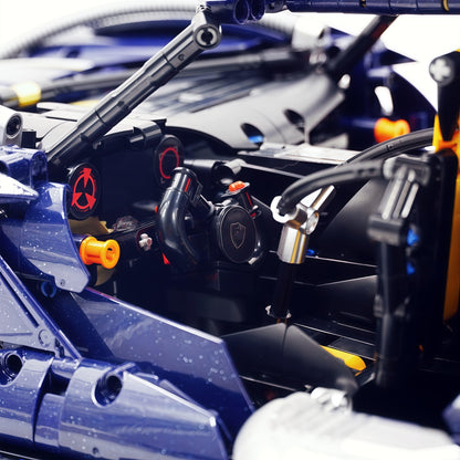 Trilumity Building Block Set: 1:8 Apollo Ie Hypercar — Midnight Edition | Starry Blue Exterior (3656Piece)