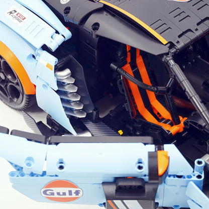 Trilumity Building Block Set: 1:8 Aston Martin Vulcan | Gulf Blue Custom Edition | 3794+-Piece