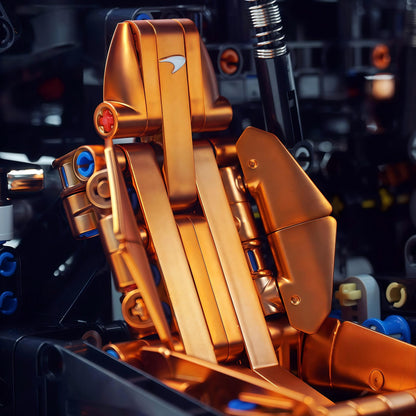 Trilumity Motorized Building Block Set: 1:8 The Ultimate British Woking Hypercar | Orange-Gold Custom Edition | Shipped in Original Gift Box