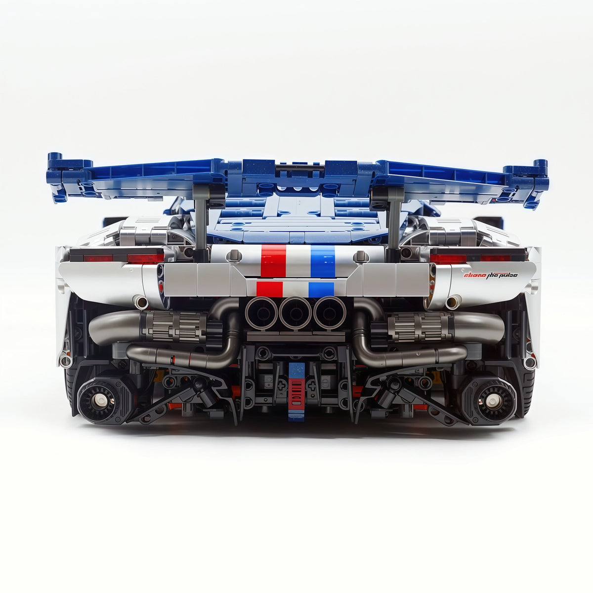 Trilumity Building Block Set: 1:8 The Ultimate 2025 Hybrid Hypercar | Remote Controlled V6 Prancing Horse Hypercar | Silver Limited Edition