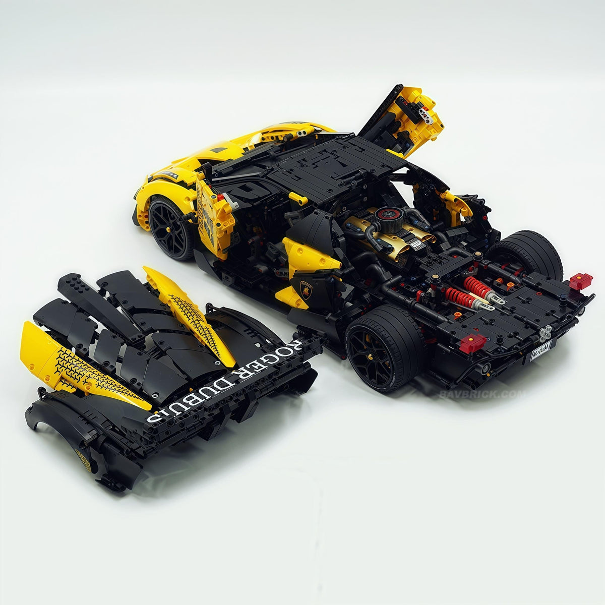 Trilumity Building Block Set: 1: 8 The Ultimate Italian Track-Only V12 Hypercar, Vibrant Yellow Limited Edition (4100+Piece)