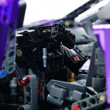Trilumity Building Block Set: 1: 8 The Ultimate Italian Track-Only V12 Hypercar, Amethyst Limited Edition (4100+Piece)