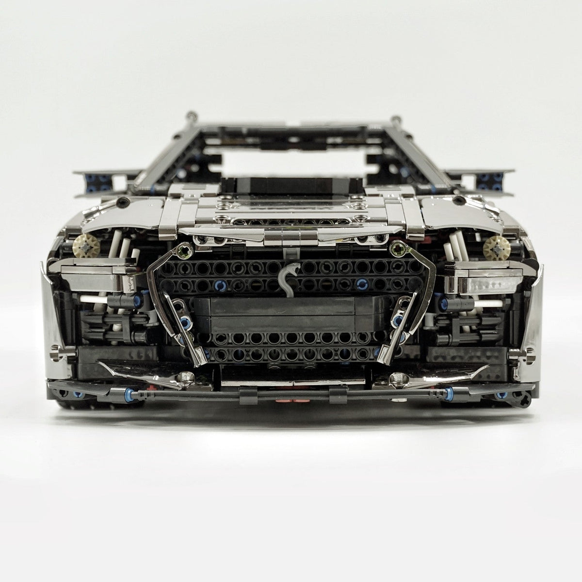 Trilumity Building Block Set: 1: 8 Ford Shelby Gt500, Matte Black Customized Version (3400Piece)