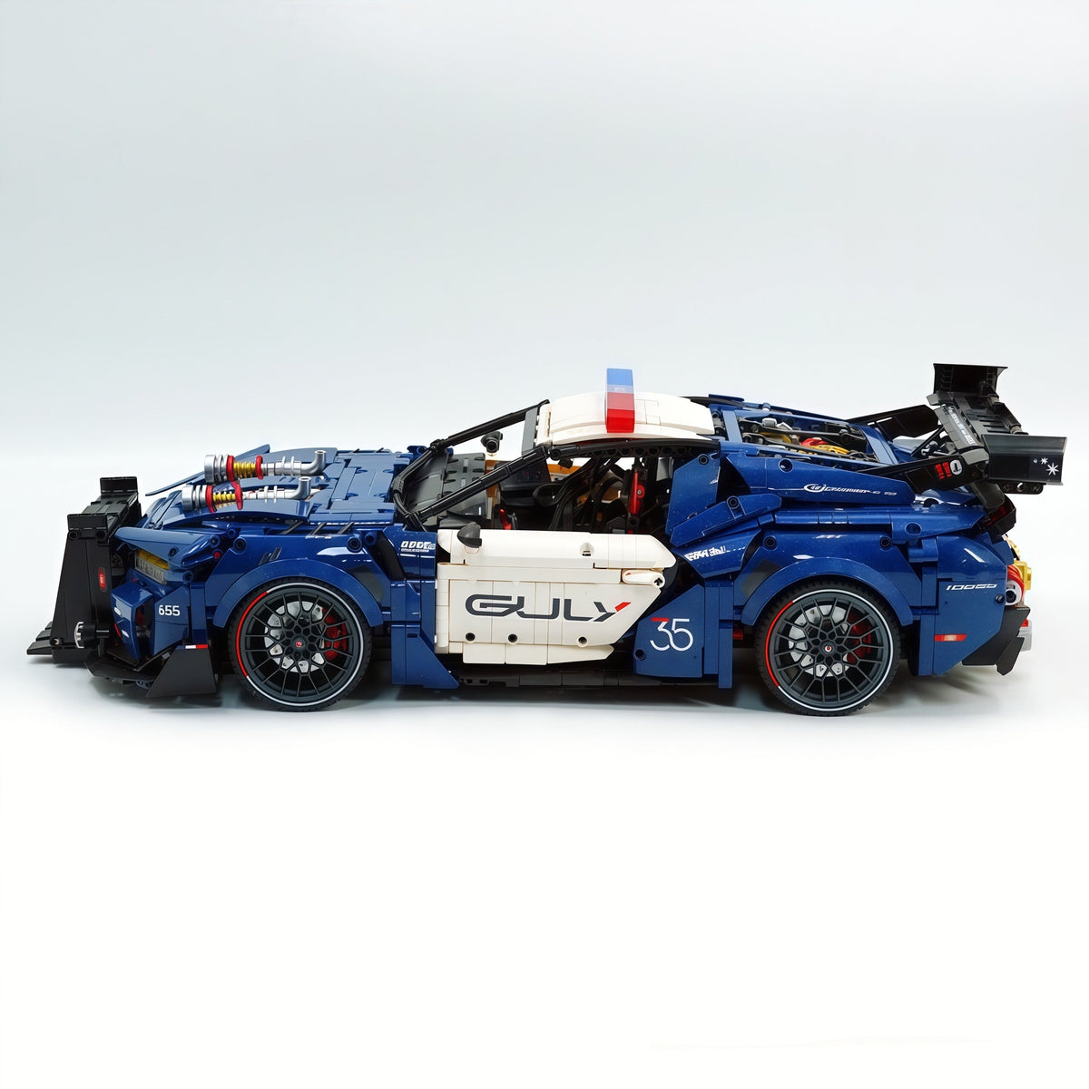 Trilumity Building Block Set: 1:8 American Mustang Police Car | The Ultimate RC Collector’s Item (3975-Piece)