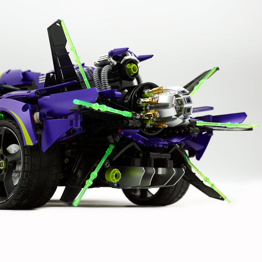 Trilumity Motorized Building Block Set: 1: 8 Armor Apollo Evo Building Sets with Remote Control, Tail Propeller Can Rotate and Emit Light, Electric