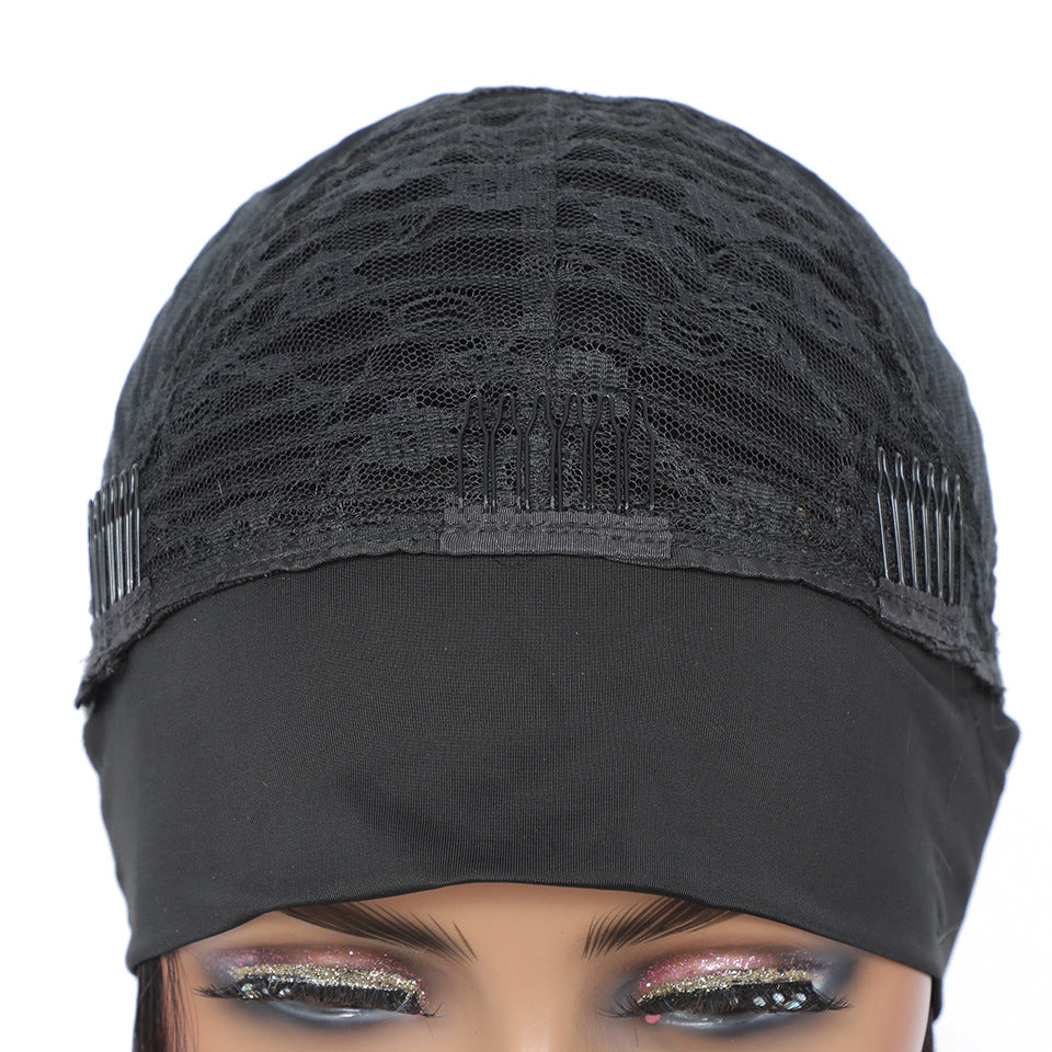 Trilumity Straight Headband Wig in Natural Black, side profile