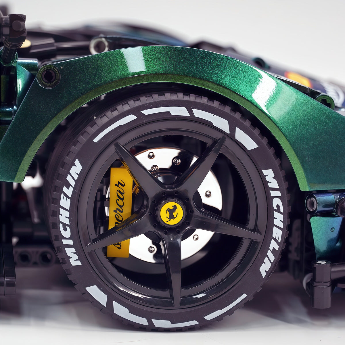 Trilumity Motorized Building Block Set: 1:8 The Ultimate Italian Hybrid Hypercar Evo | Chameleon Metallic Paint Italian Flagship (4058+-Piece)
