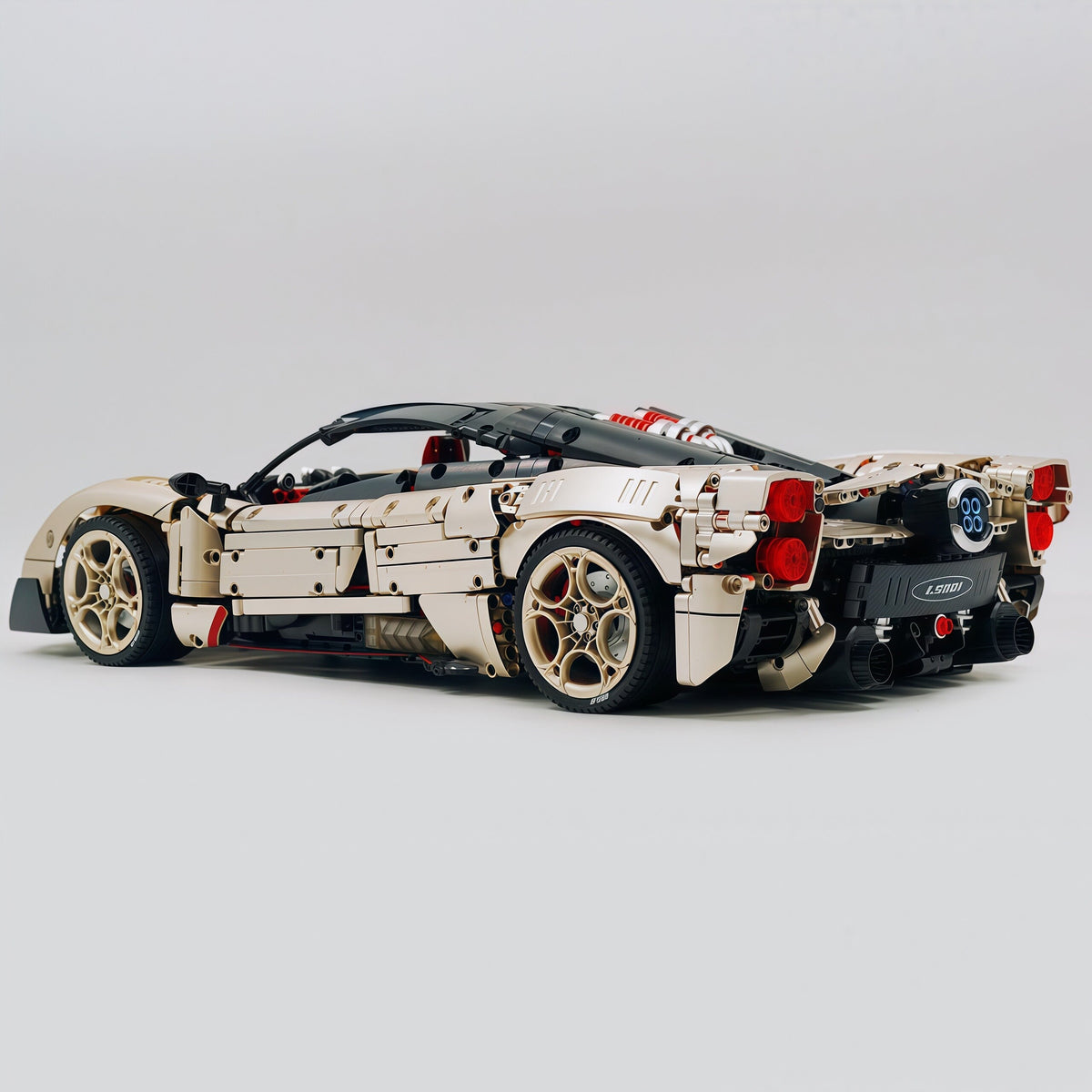 Trilumity Building Block Set: 1:8 The Ultimate Pagani Utopia Supercar | Limited Edition Champagne Gold V12 Italian Exotic (3314Piece)
