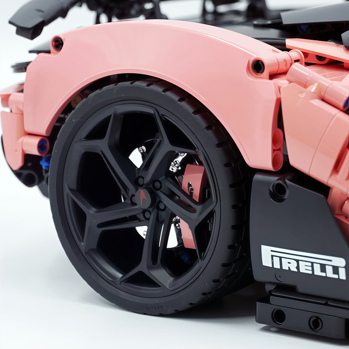 Trilumity Motorized Building Block Set: 1:8 The Ultimate British Woking Hypercar | Misty Rose Custom Edition | Shipped in Original Gift Box