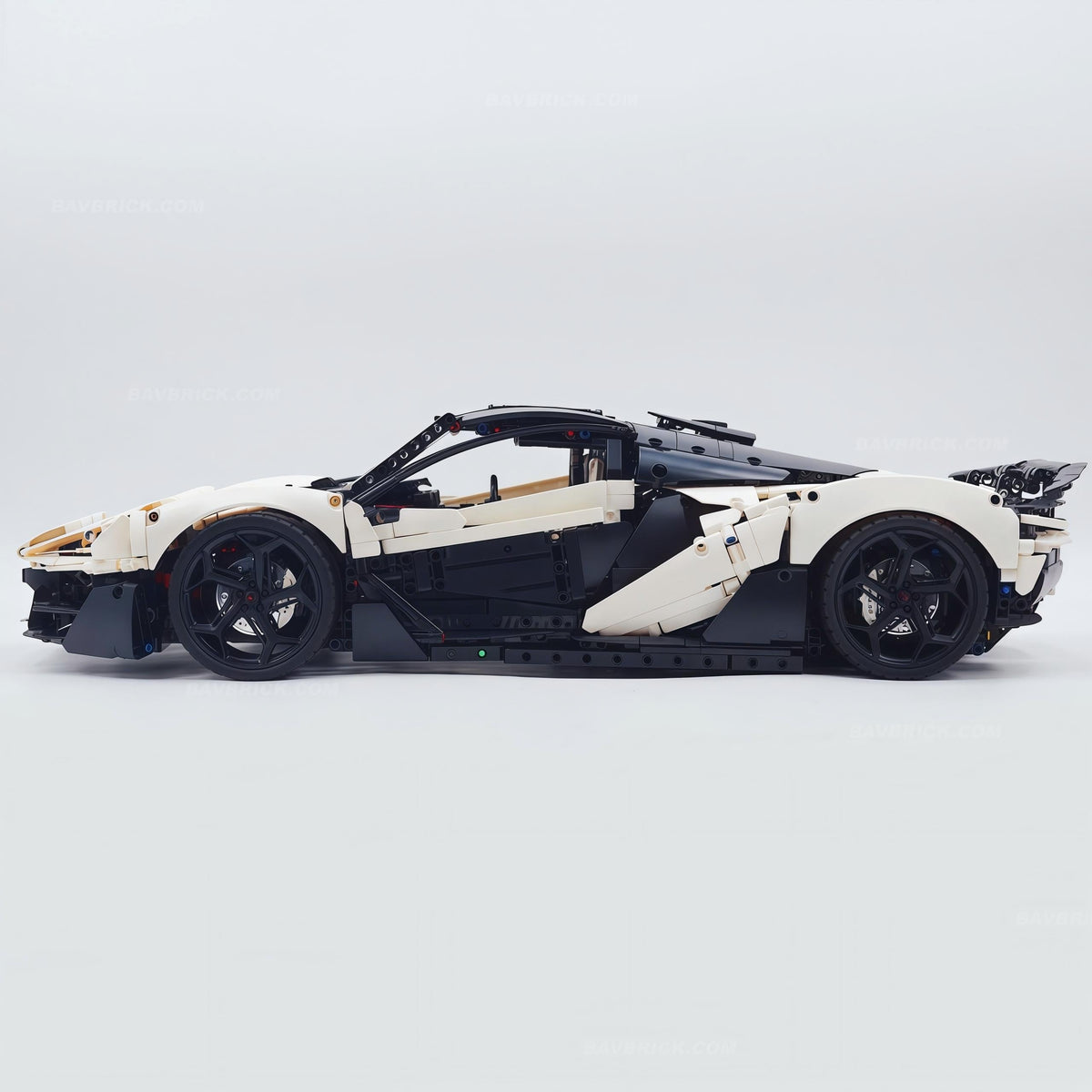 Trilumity Motorized Building Block Set: 1:8 The Ultimate British Woking Hypercar | White Custom Edition | Shipped in Original Gift Box (4200+-Piece)