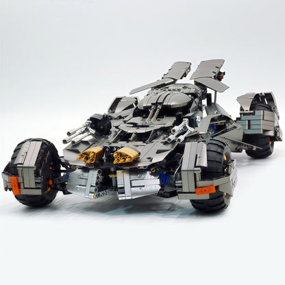Trilumity Motorized Building Block Set: 1:8 Superhero Batman Car Set | Gun Gray Metallic Edition (2851-Piece)