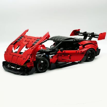 Trilumity Building Block Set: 1:8 Aston Martin Vulcan | Paint Pearl Red Edition | 3794+-Piece