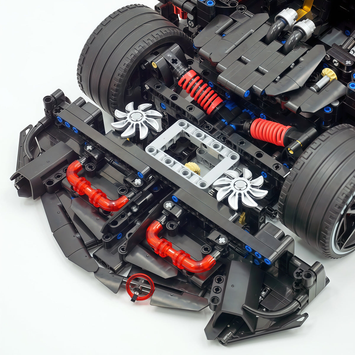 Trilumity Building Block Set: 1:8 Pagani Zonda R | Mirror Blood Red Paint Italian Hypercar (3300+-Piece)