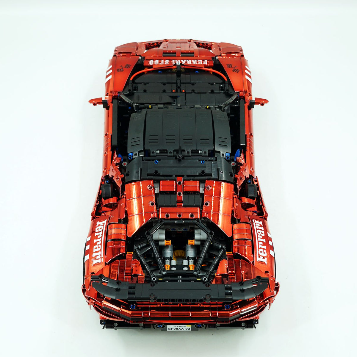 Trilumity Motorized Building Block Set: 1:8 Xx Track Hybrid Red Plating Limited Color, The Ultimate Supercar, More Than 12 Features
