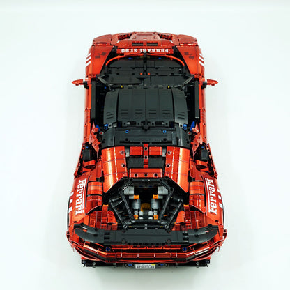 Trilumity Motorized Building Block Set: 1:8 Xx Track Hybrid Red Plating Limited Color, The Ultimate Supercar, More Than 12 Features