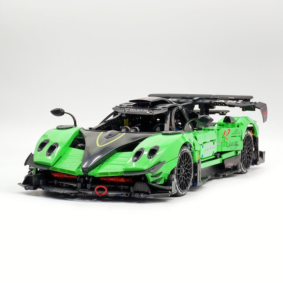Trilumity Building Block Set: 1:8 Pagani Zonda R | Pearl Green Paint Italian Hypercar (3300+-Piece)