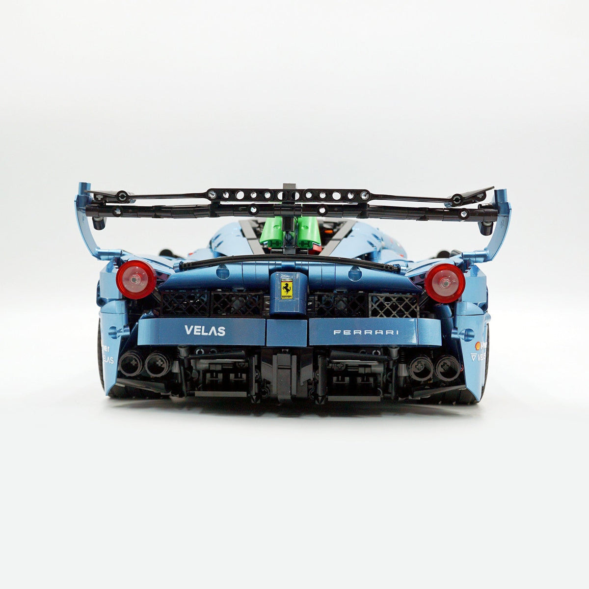 Trilumity Motorized Building Block Set: 1:8 The Ultimate Italian Hybrid Hypercar Evo | Customized Electroplating Tiffany Blue Italian Exotic