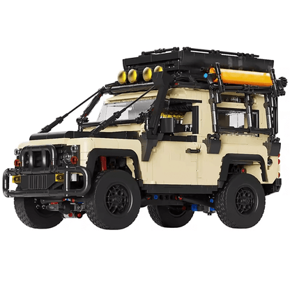Trilumity Building Block Set: 1:10 Land Rover Defender Camper, Outdoor Adventure Build, Comes with a variety of camping equipment (2766-Piece)