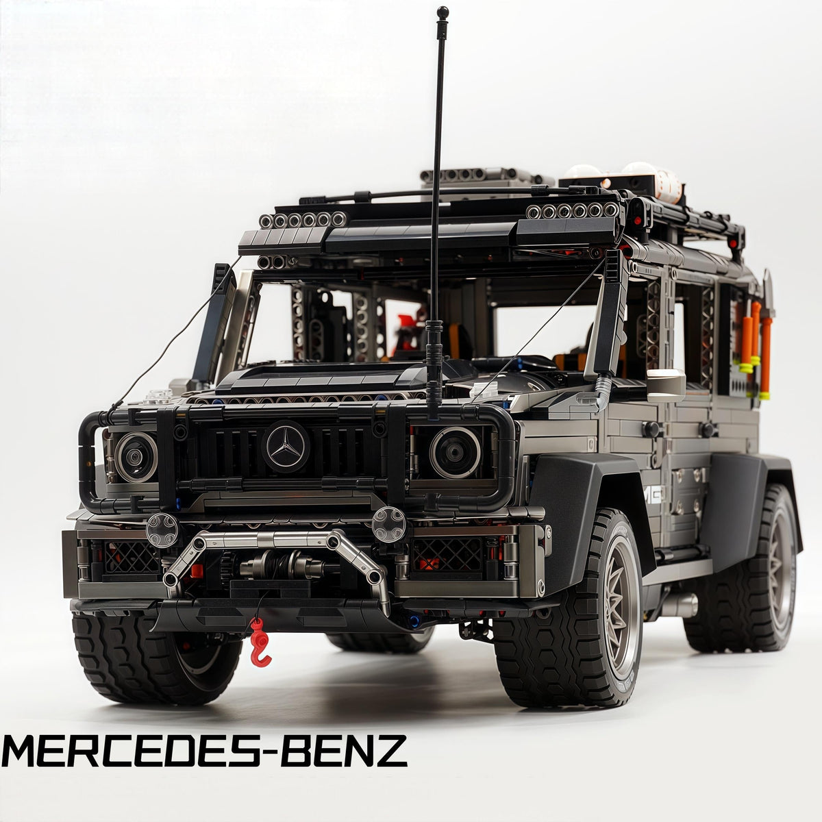 Trilumity Motorized Building Block Set: 1: 8 Mercedes Benz G 500, Ultimate Maneuver Control Off-Road | Electroplating Gun Gray Custom