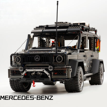 Trilumity Motorized Building Block Set: 1: 8 Mercedes Benz G 500, Ultimate Maneuver Control Off-Road | Electroplating Gun Gray Custom