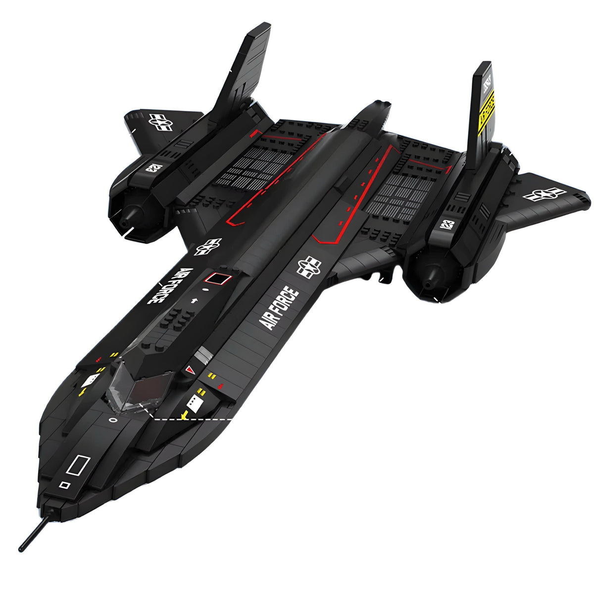 Trilumity SR-71 Blackbird Building Block Set, 1,778-Piece