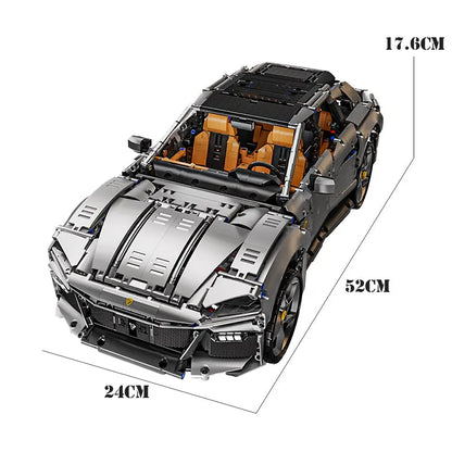 TiaGole MOC Motorized Building Block Set: Ferrari Purosangue SUV Supercar, Model T5041