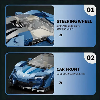 Trilumity Building Block Set: 1: 24 Agera Blue (328-Piece)